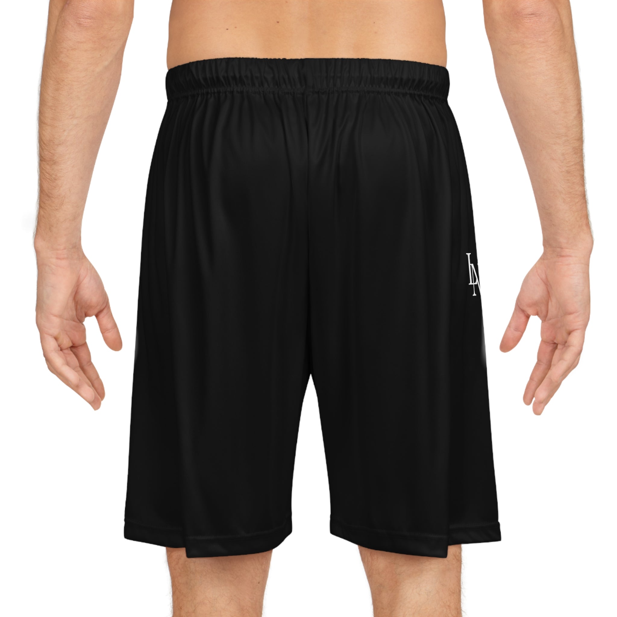 LUCIANO NOIR — Noir Basketball Shorts (All-Over Print)