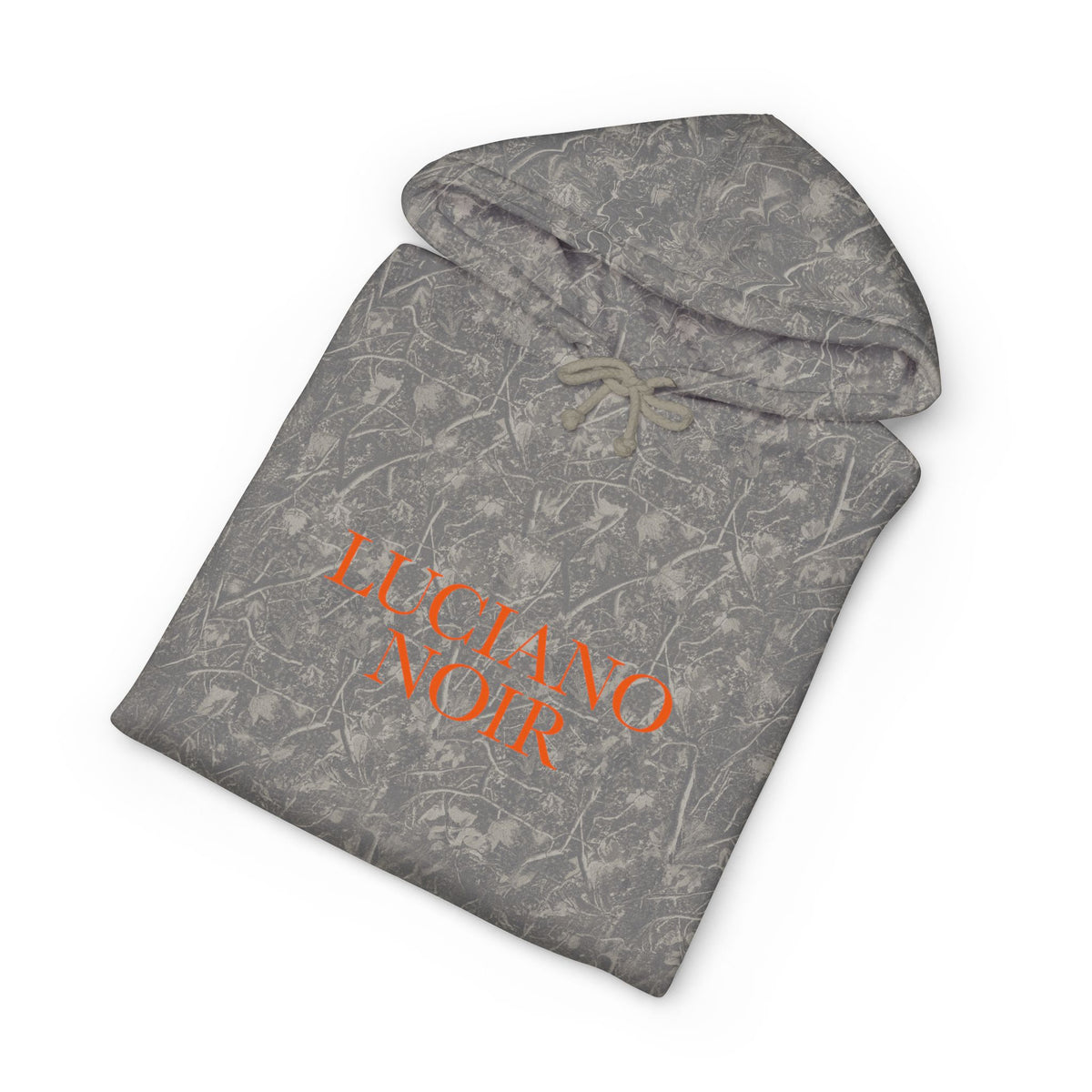 LUCIANO NOIR — Camo & Orange Heavyweight Hoodie