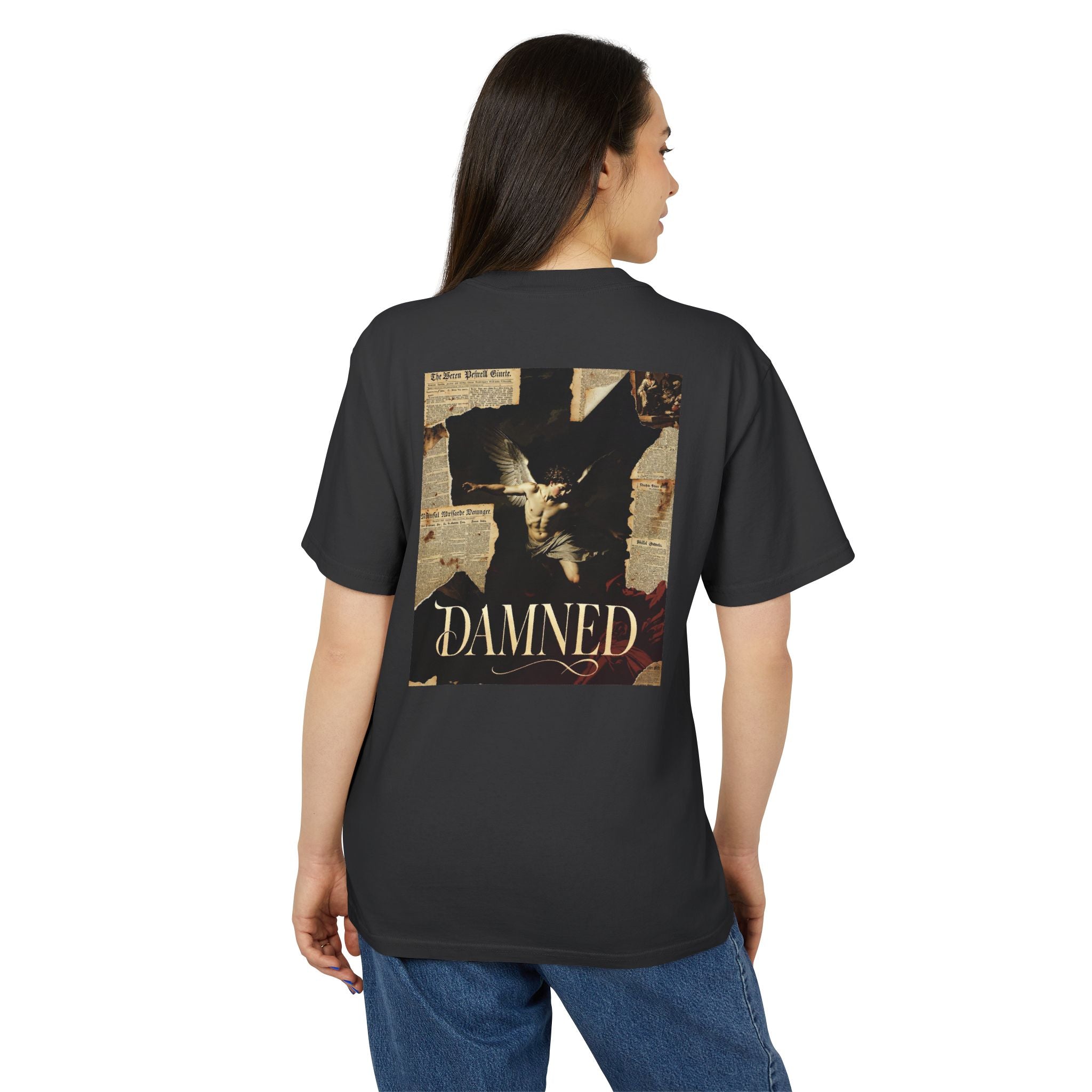 LUCIANO NOIR — DAMNED Oversized Heavyweight Tee