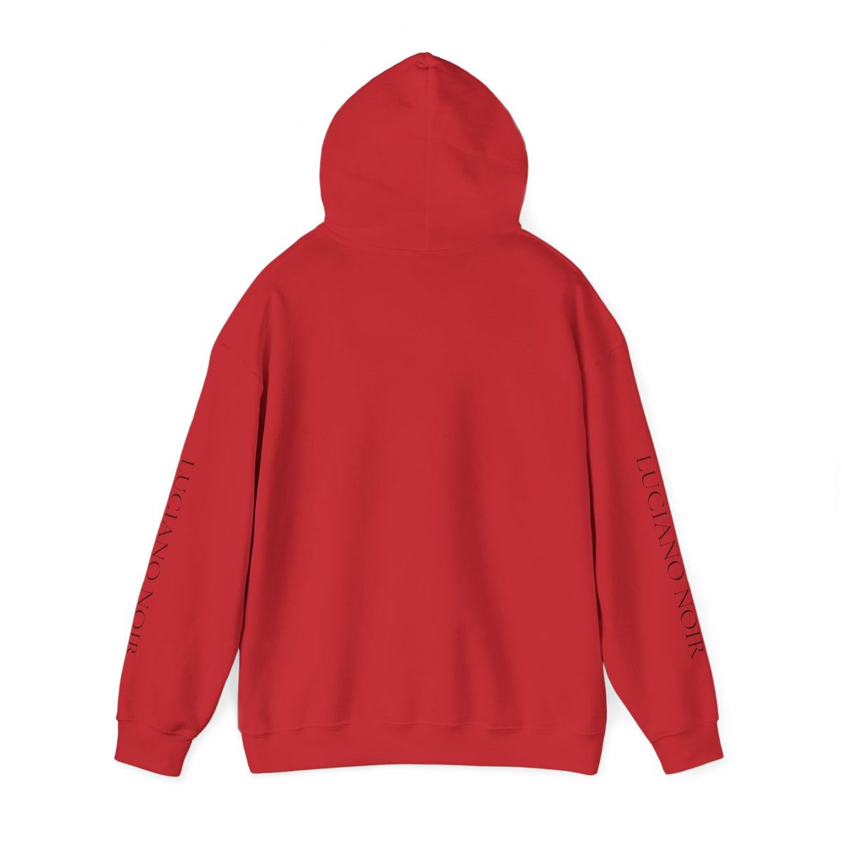 LUCIANO NOIR — Red & Red Heavyweight Hoodie