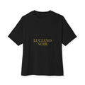 LUCIANO NOIR — Black & Gold Oversized Tee