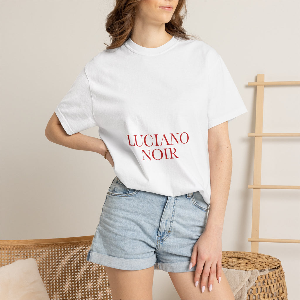 LUCIANO NOIR — Red & Red Oversized Tee