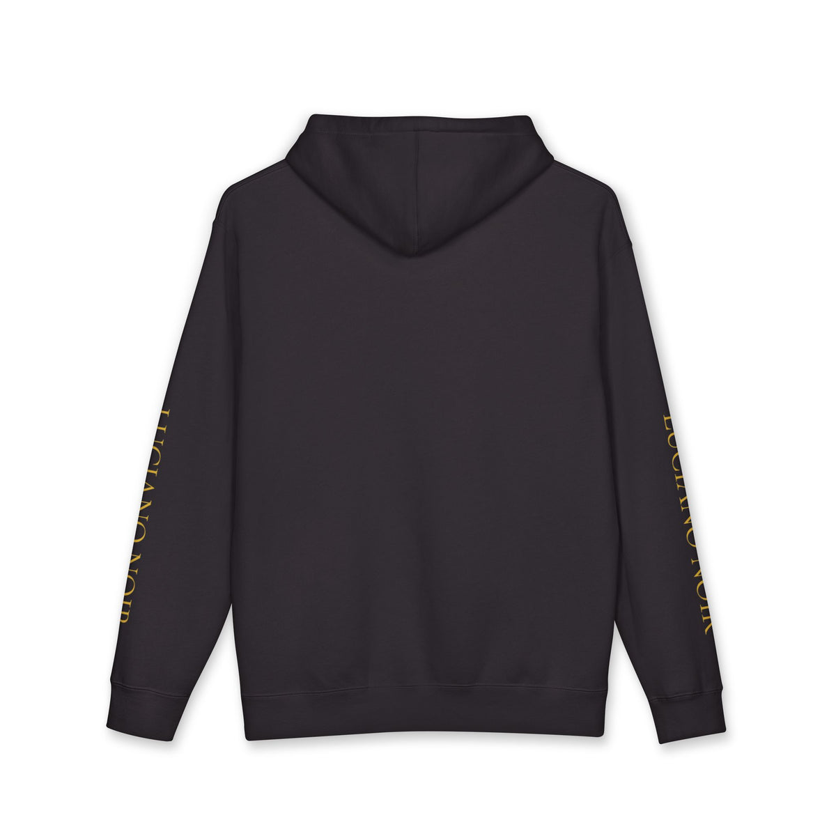 LUCIANO NOIR — Black & Gold Heavyweight Hoodie