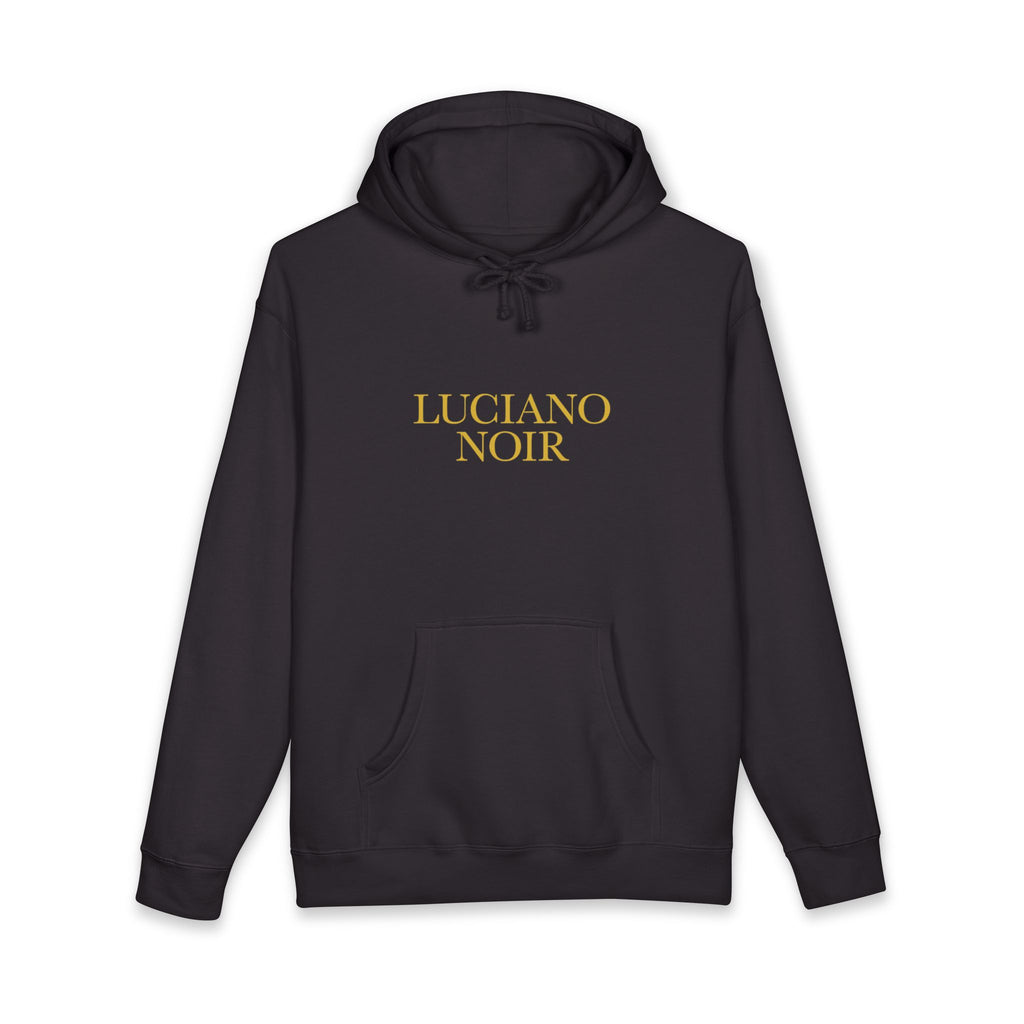 LUCIANO NOIR — Black & Gold Heavyweight Hoodie
