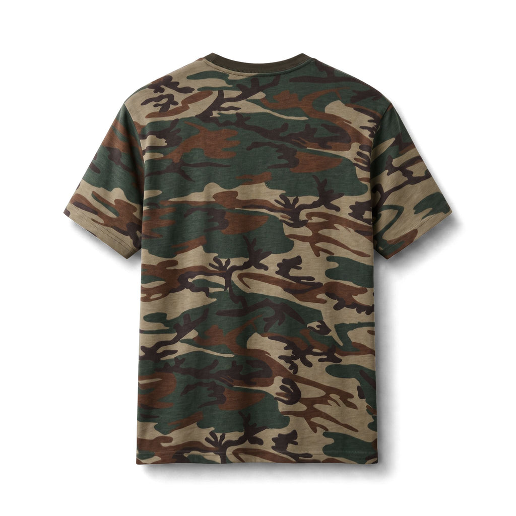 LUCIANO NOIR — Camo & Orange Signature Tee