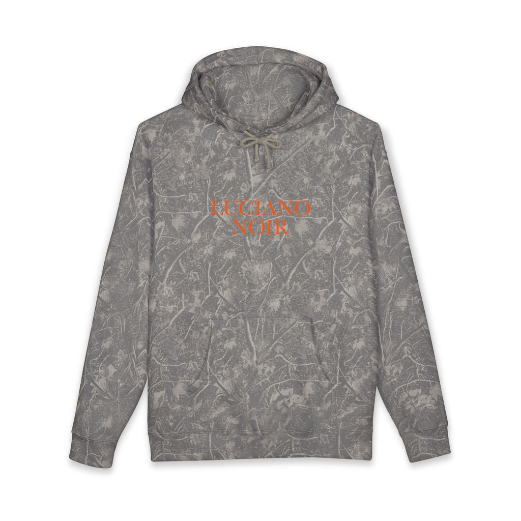 LUCIANO NOIR — Camo & Orange Heavyweight Hoodie