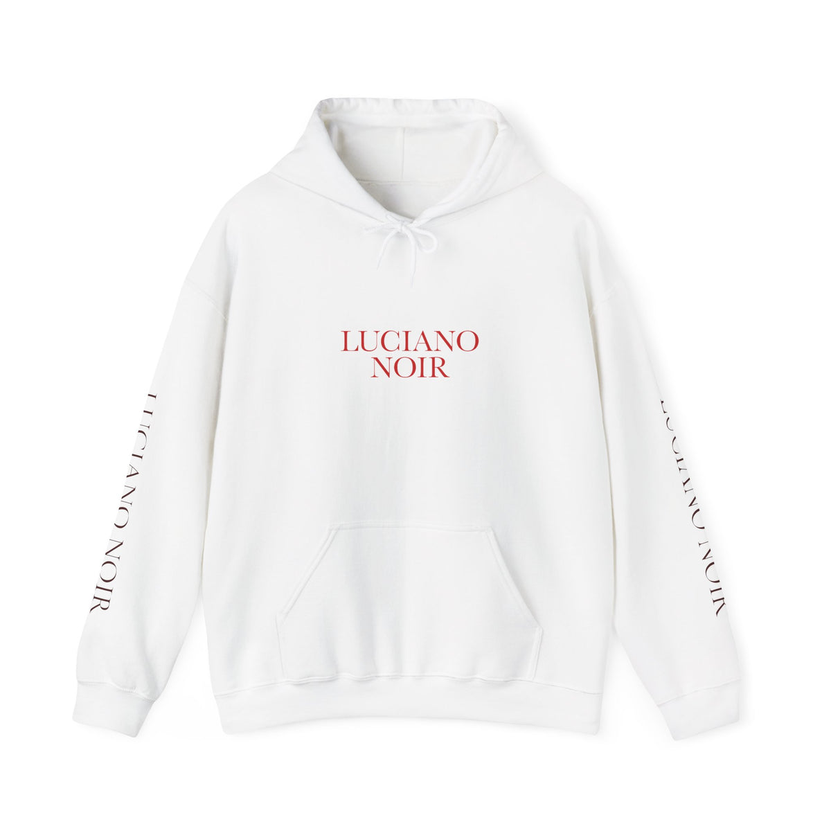 LUCIANO NOIR — Red & Red Heavyweight Hoodie