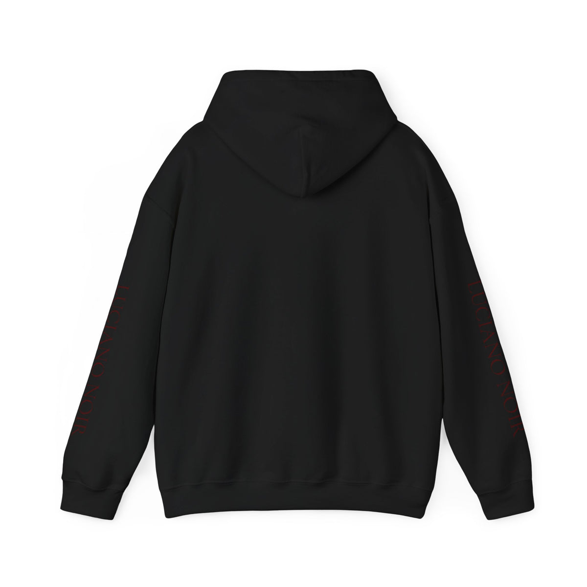 LUCIANO NOIR — Red & Red Heavyweight Hoodie