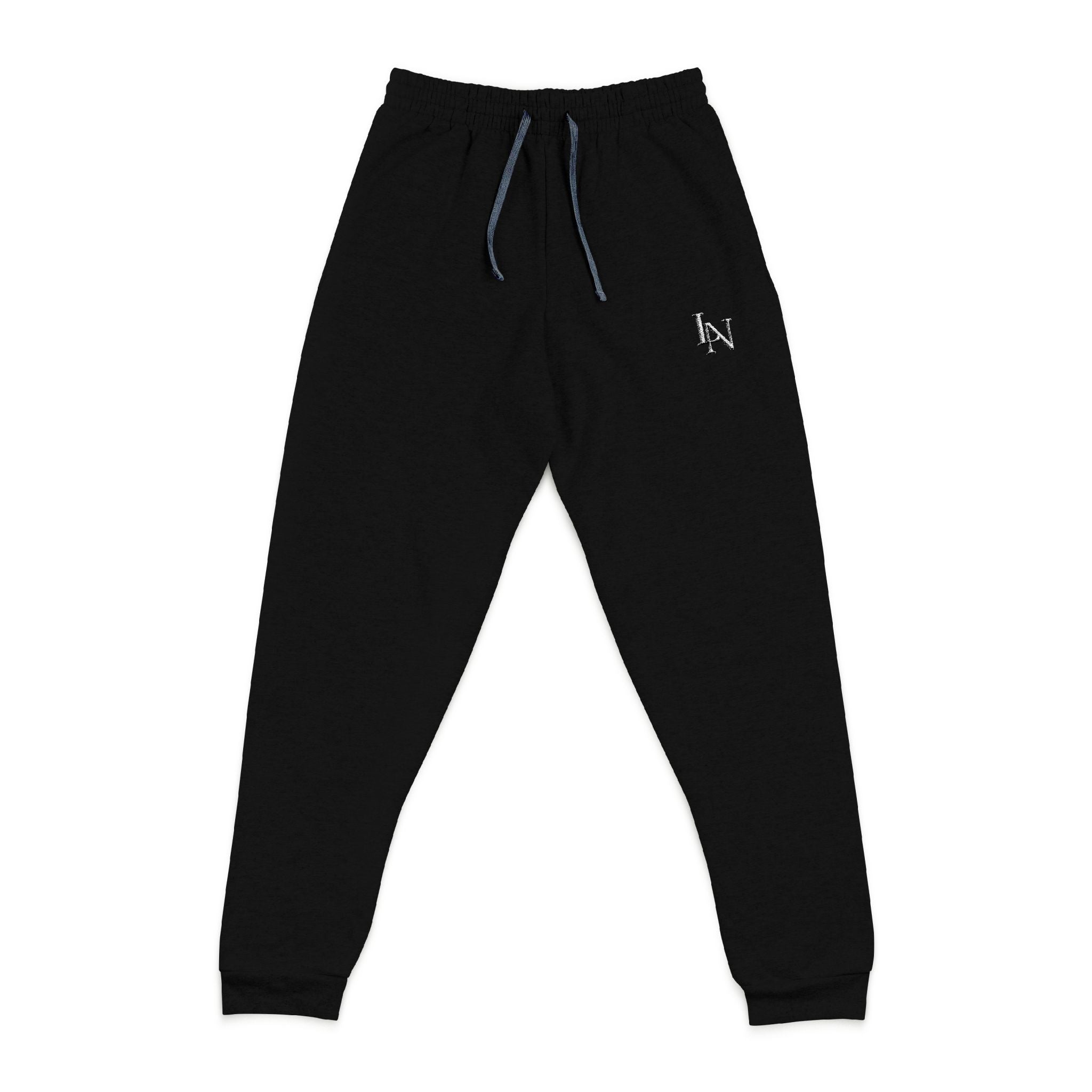 LUCIANO NOIR — Signature Embroidered Joggers